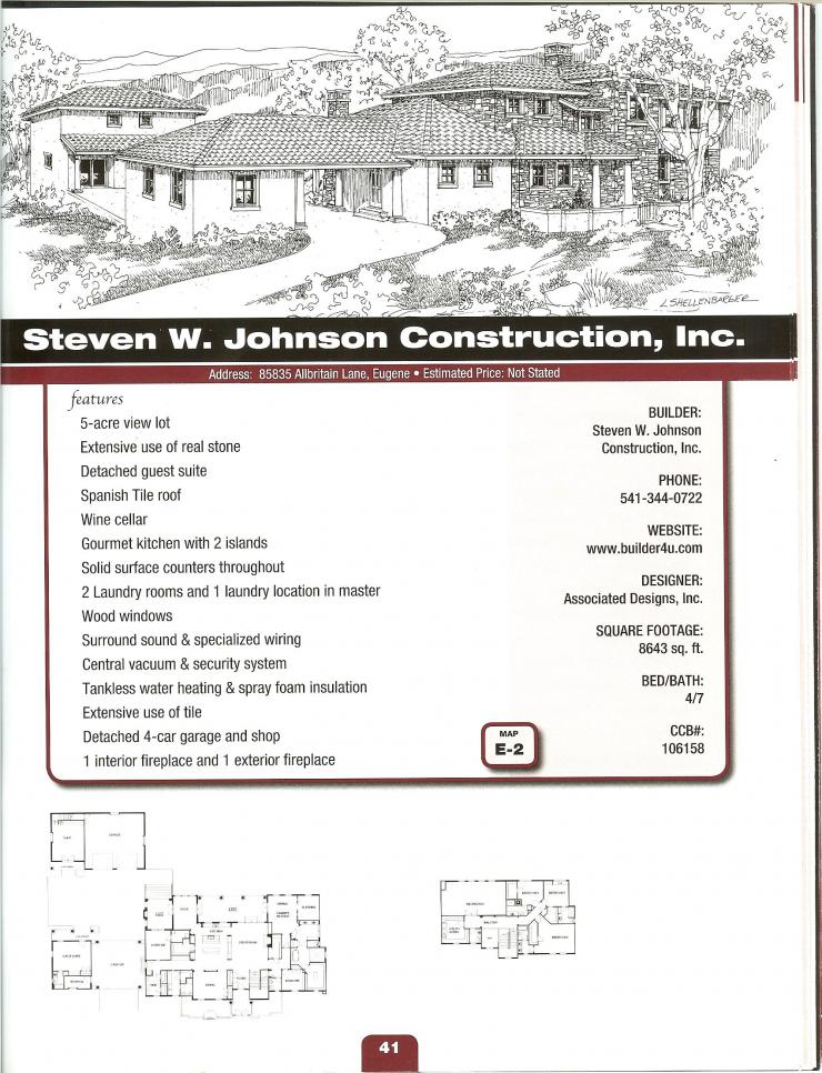 Eugene Oregon Tour of Homes Floor Plan