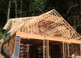Rolling trusses for roof framing