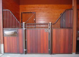 horse stall door custom welding steel wood