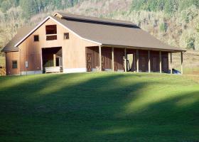 Outside Barn Equestrian Facility